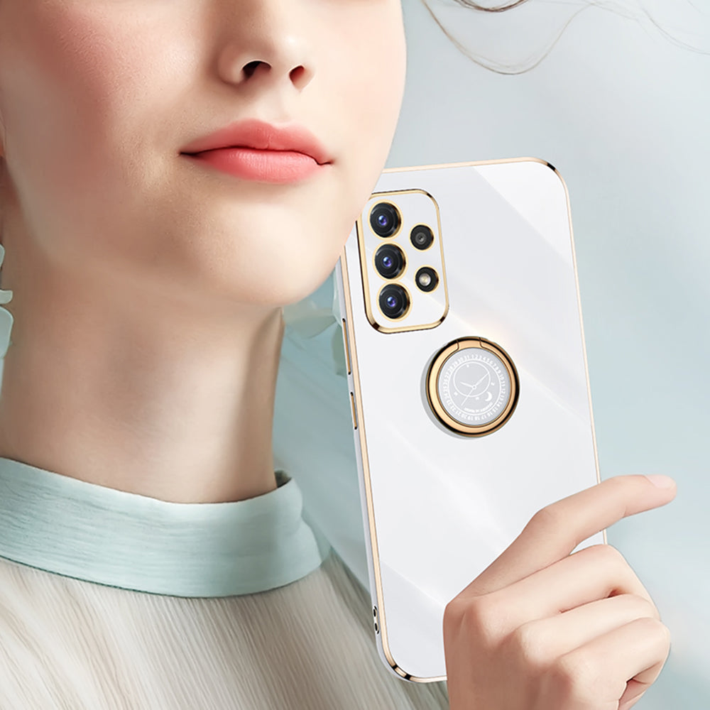 XINLI Slim Phone Case Kickstand pro Samsung Galaxy A32 4G (EU verze) Galvanické pokovování Ochranný kryt telefonu proti pádu XINLI Slim Phone Case Kickstand pro Samsung Galaxy A32 4G (EU verze) Galvanické pokovování Ochranný kryt telefonu proti pádu